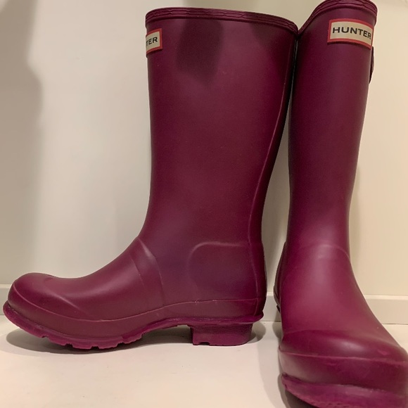 hunter maroon boots